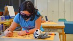 The art classes are split into kindergarten through fifth graders and sixth through 12th graders. (Courtesy of University of Houston-Clear Lake)
