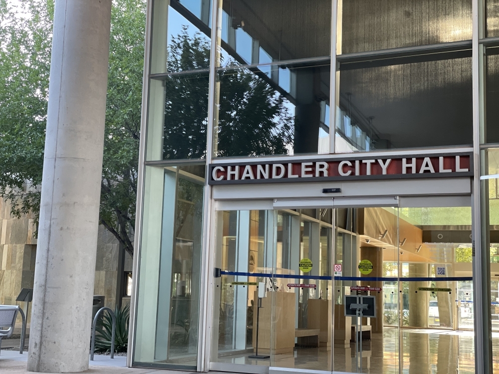 Chandler City Hall is in downtown Chandler. (Alexa D'Angelo/Community Impact Newspaper)