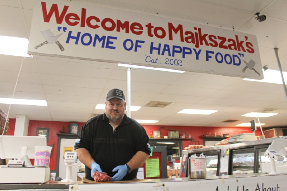 Majkszak opened his butcher shop in 2002. (Eva Vigh/Community Impact Newspaper)