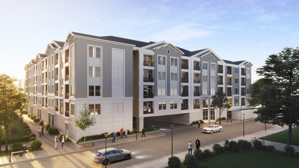 Located at 1120 Moy St., the five-story Heritage Senior Residences is slated to open to residents in late 2022. (Courtesy Heritage Senior Residences)