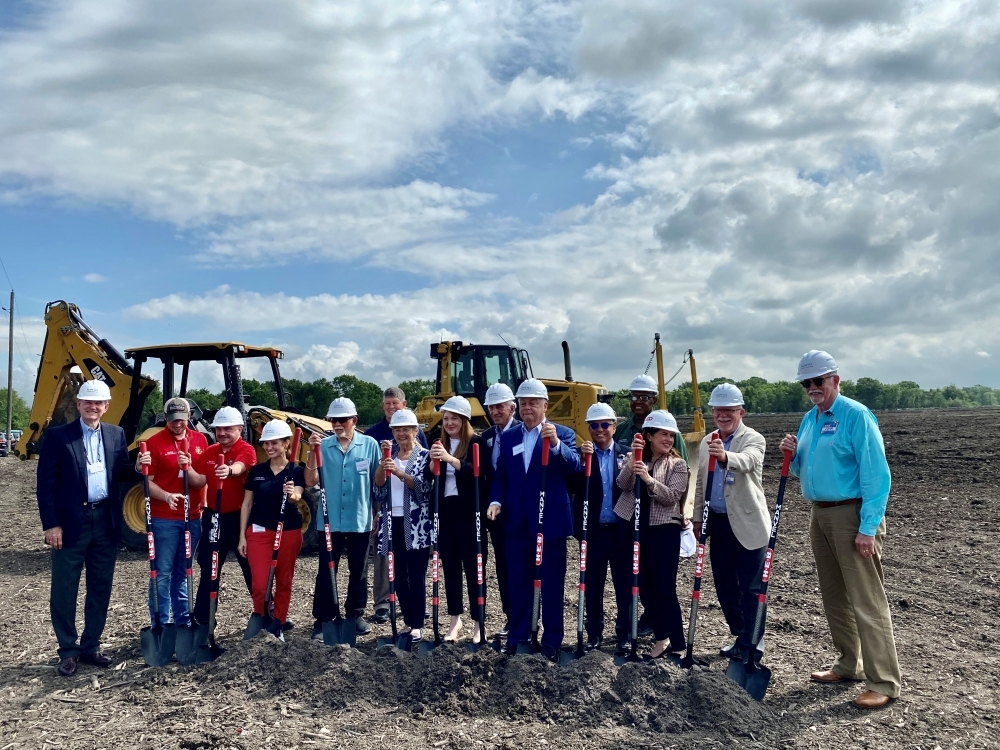 The groundbreaking for the Manvel Town Center was held June 22. (Courtesy Weitzman)