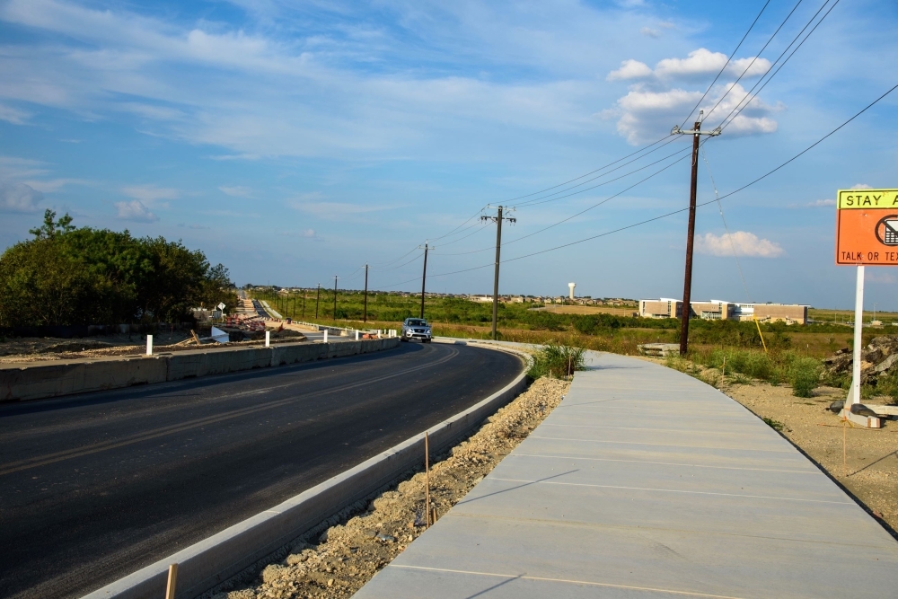 Construction of Klein Road has been ongoing since February 2019. (Courtesy city of New Braunfels)