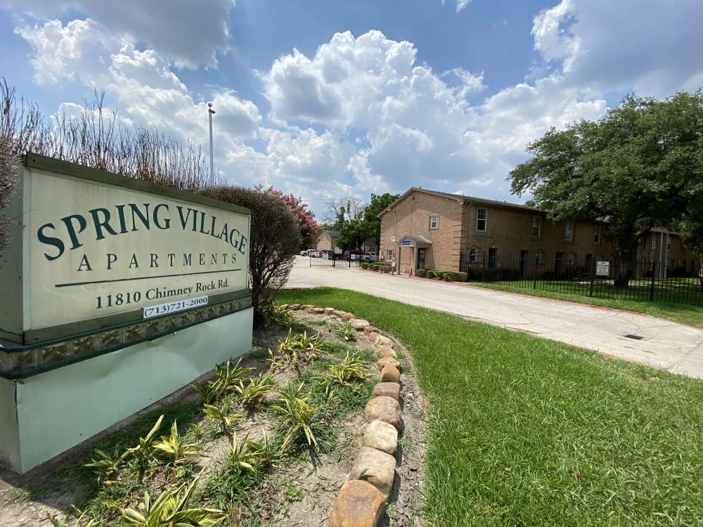 Residents of the Spring Village apartment complex in southwest Houston are being relocated to allow the city of Houston to demolish the complex for detention. (Hunter Marrow/Community Impact Newspaper)