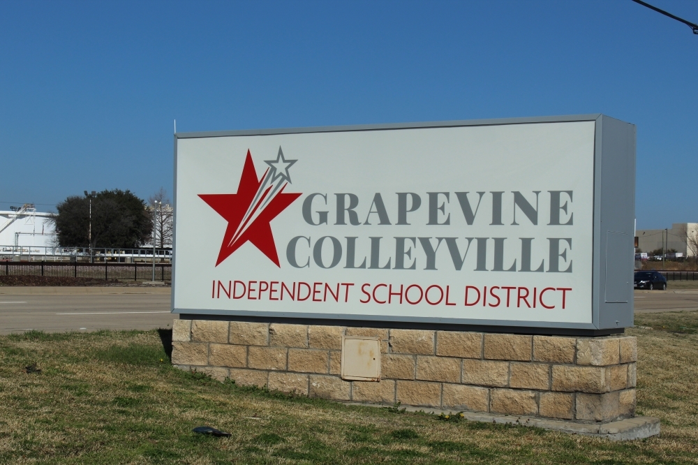 Grapevine-Colleyville Independent School District sign