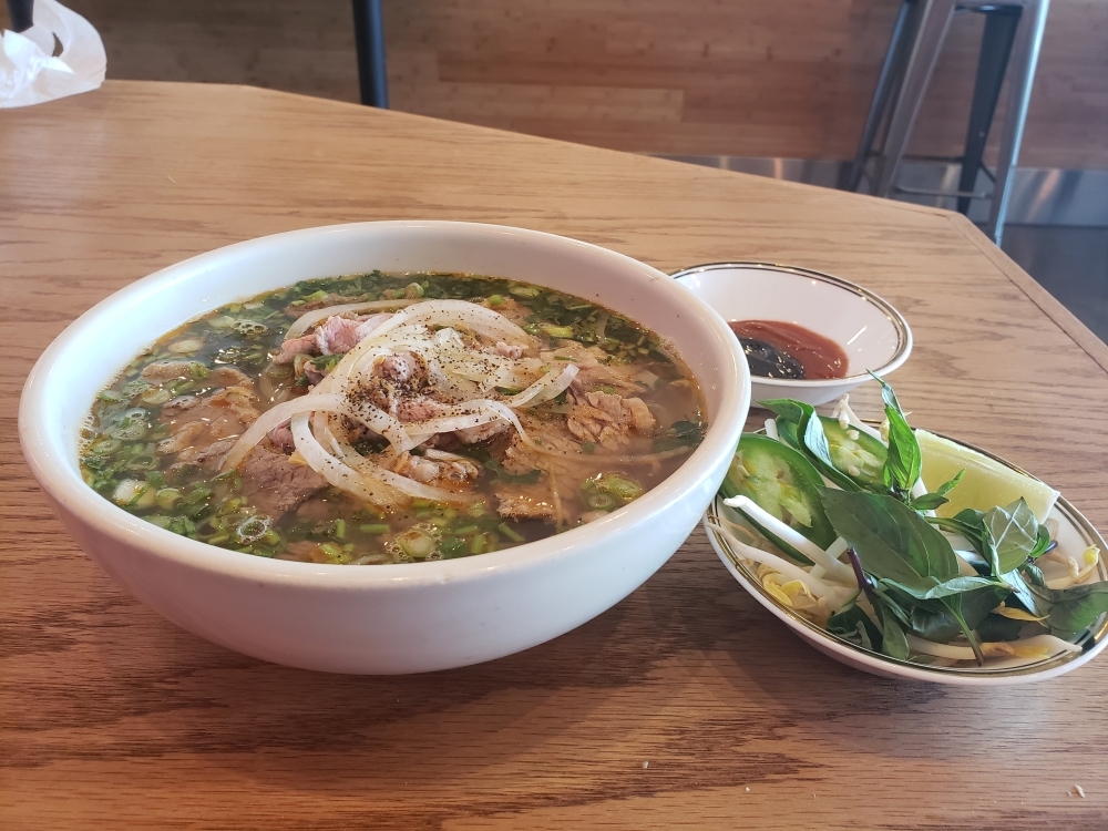 Noodle pho soups are traditional Vietnamese dishes. (Stephen Hunt/Community Impact Newspaper)