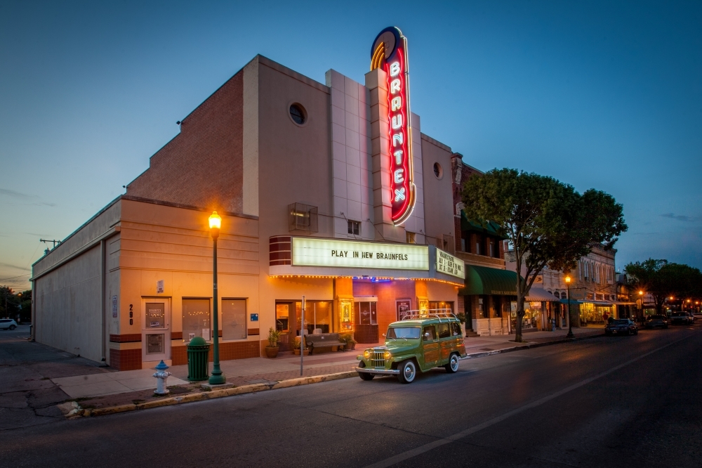 The Brauntex Performing Arts Theatre provides a stage for live performances downtown. (Courtesy Brauntex Theatre)