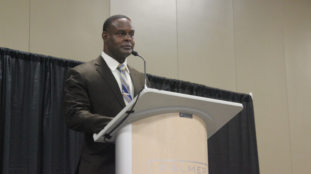 Avery L. Moore, assistant chief at the Dallas Police Department. (Ben Thompson/Community Impact Newspaper)