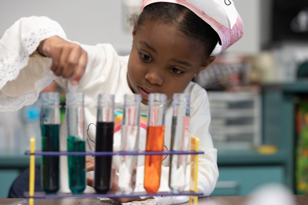 While many students returned to the classroom in the 2020-21 school year, like the pre-k student shown above, 70 fewer students enrolled in Humble ISD’s early education, pre-K and kindergarten programs than in the 2019-20 school year. (Courtesy Humble ISD) 