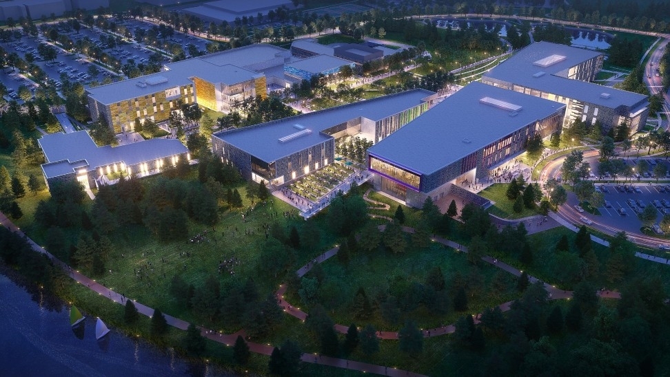 A rendering of the Tarrant County College Northwest campus’s upgrades is shown. (Courtesy Tarrant County College)