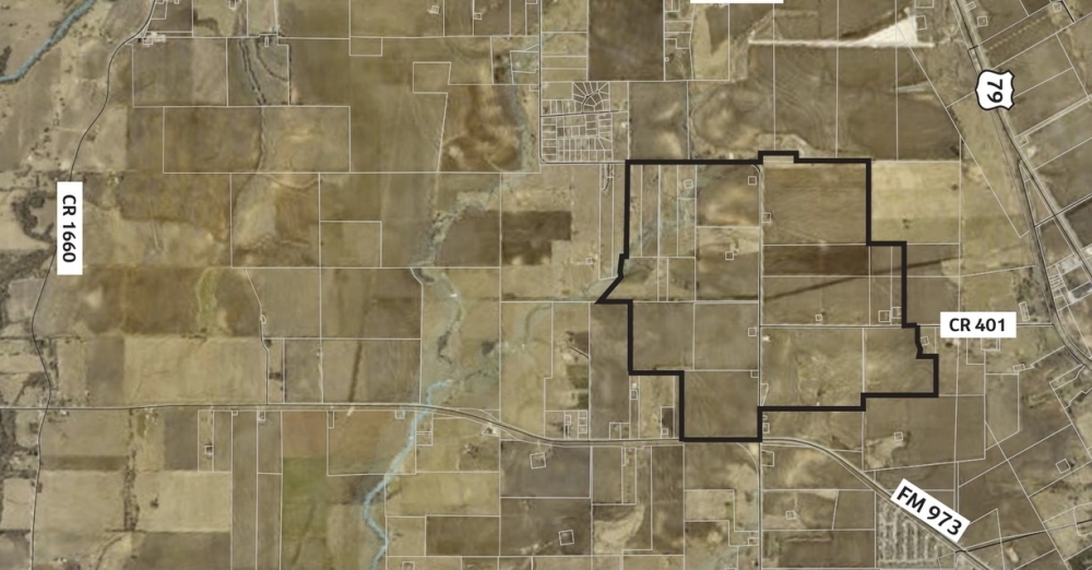 During the Sept. 9 meeting of the Taylor City Council, a public hearing will be held for the establishment of Tax Abatement Reinvestment Zone No. 8 and Tax Increment Financing Reinvestment Zone No. 2, which would sit on 1,187.5 acres of property made up of 35 separate tracts of land south of Hwy. 79 and west of FM 973. (Courtesy city of Taylor)