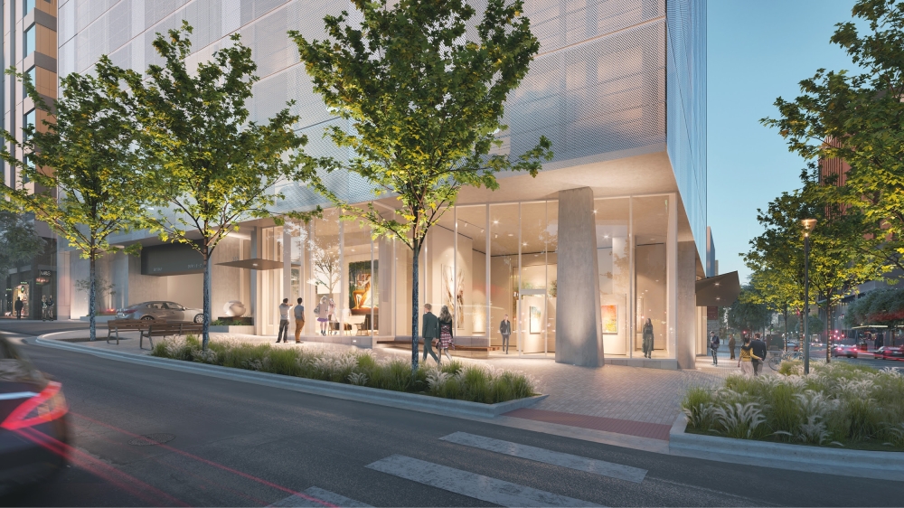 The Central Austin tower will feature 'museum-inspired' details in the city's Museum District, according to the development team. (Courtesy Rhode Partners)