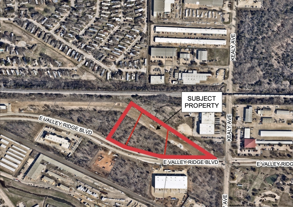 This map shows the location of the new Buxton Marine facility. (Courtesy city of Lewisville)