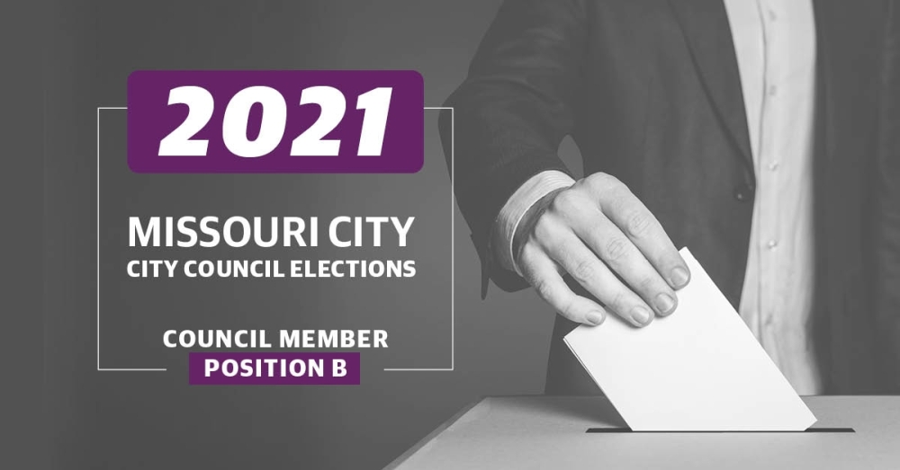 Missouri City voters in District B will decide between incumbent Council Member Jeffrey Boney and challenger Everett Land. (Graphic by Community Impact Newspaper staff)
