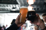 beer glasses clinking