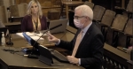 Dr. Matt Richardson presenting at Denton County Commissioners Court.
