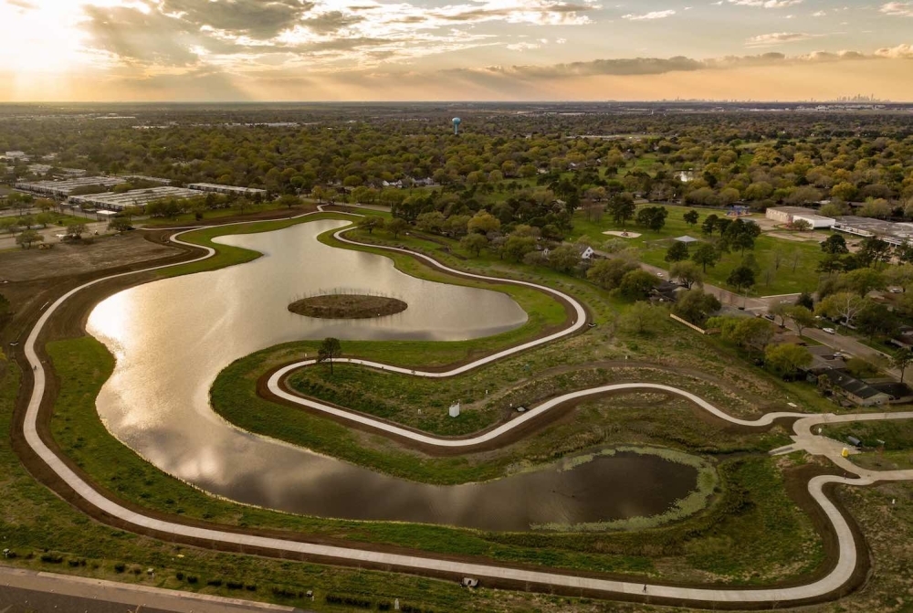 Phase 3A of Exploration Green, a 178-acre flood control project in the Clear Lake area, is now complete. (Courtesy Exploration Green Conservancy)