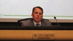 man in front of microphone