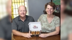 Kerry and David Christensen started the company in their New Braunfels home. (Courtesy Boozy Ball Cookies)