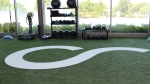 This green area in the fitness center was a recent addition to Craig Ranch Fitness & Spa. (Miranda Jaimes/Community Impact Newspaper)
