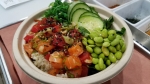 The company offered a variety of Hawaiian-style poke bowls. (Courtesy Go Fish Poke)