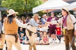 people dressed as cowboys