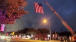 Tomball community members lined West Main Street in the early morning hours Monday to honor the fallen deputy during the funeral procession. (Courtesy Mike Baxter)