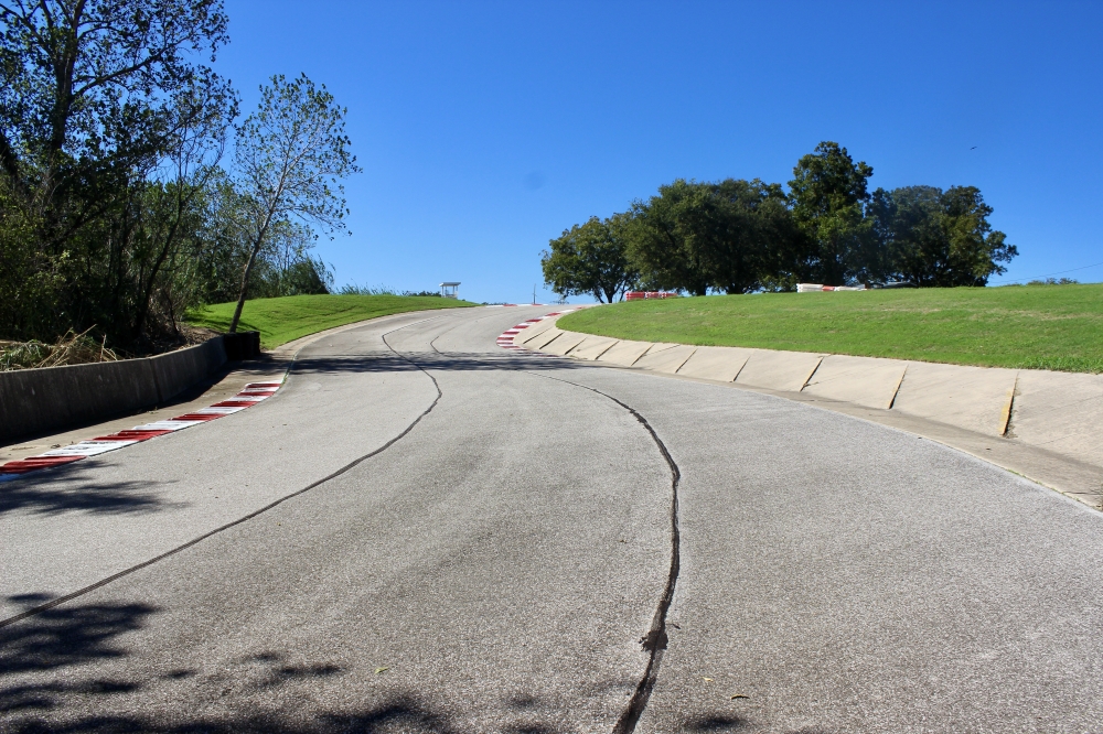 Dollahite designed the Driveway track's surface, curves and elevation changes. (Ben Thompson/Community Impact Newspaper)