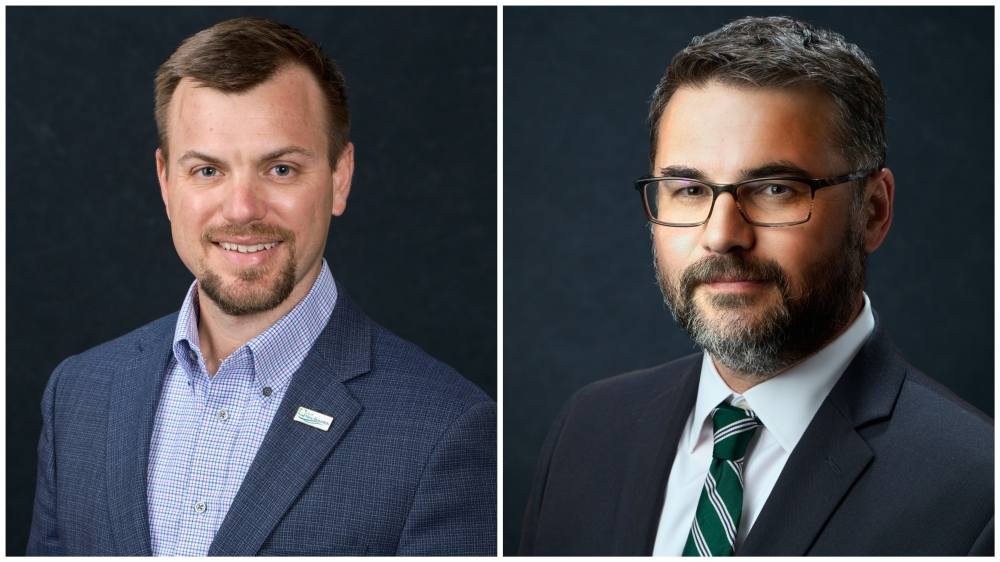 From left, Jared Werner will act as the new assistant city manager while Gary Ford will become the first director of the transportation and capital improvement department. (Courtesy City of New Braunfels)