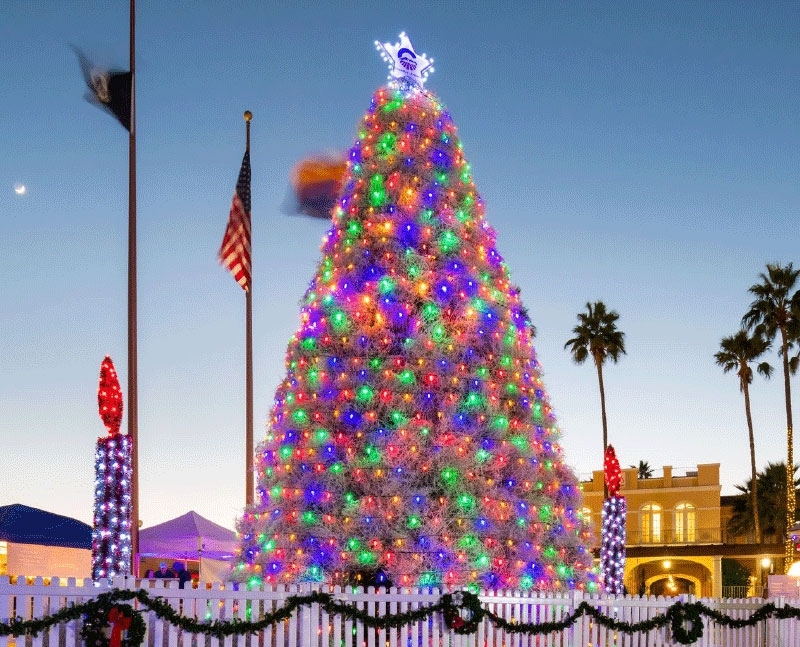 Chandler will celebrate the lighting of the Tumbleweed Tree on Dec. 4, according to a news release from the city of Chandler. (Courtesy city of Chandler)