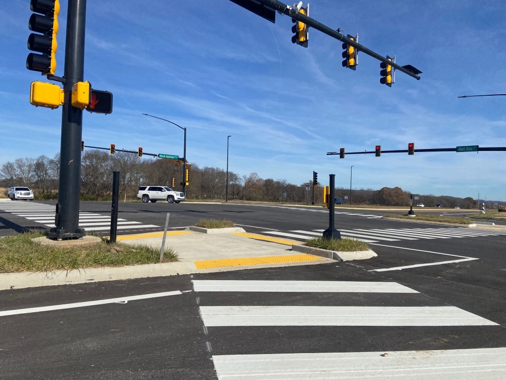 The new extension of the Mack C. Hatcher Parkway opened Nov. 29. (Lacy Klasel/Community Impact Newspaper)