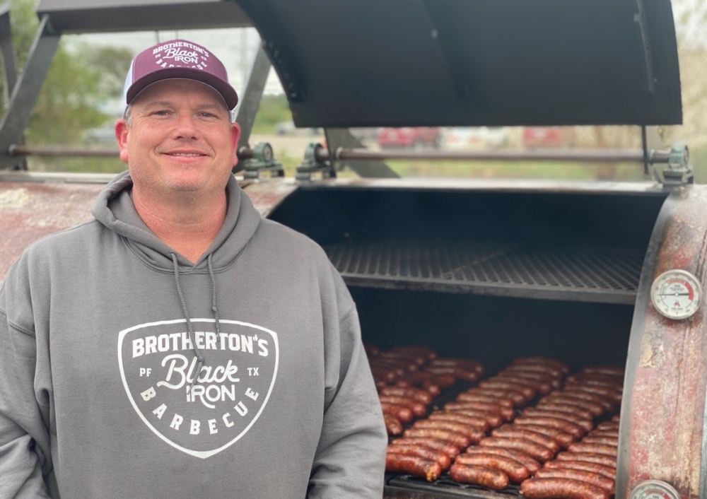 John Brotherton co-owns Liberty Barbecue in Round Rock and Brotherton's Black Iron Barbecue in Pflugerville. (Brian Rash/Community Impact Newspaper)