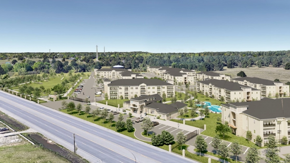 Tomball City Council finalized plans for a 360-unit apartment complex at FM 2920 and Tomball Cemetery Road on Dec. 6 despite pushback from about a dozen residents. (Rendering courtesy city of Tomball)
