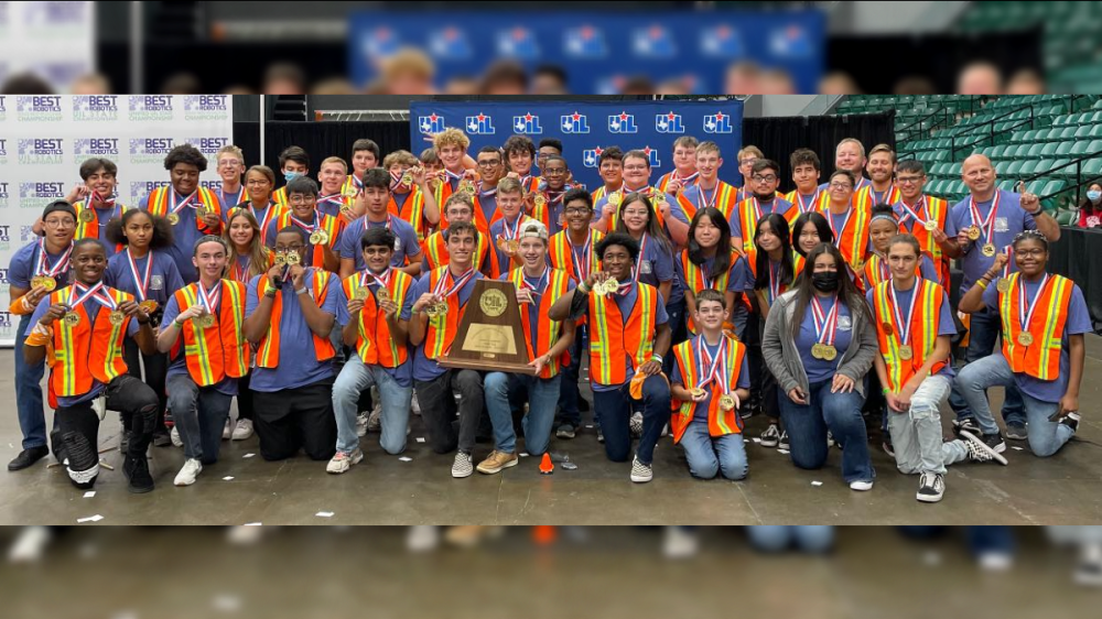 RoboCo X earned its fourth championship in five years at the 2021 UIL robotics competition. (Courtesy Hutto ISD)