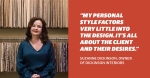 Suzanne Dickinson owns Dickinson Interiors in Cy-Fair. (Jishnu Nair/Community Impact Newspaper)
