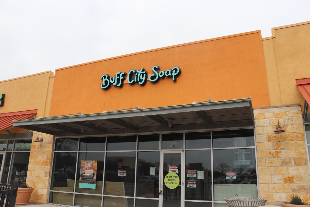 Buff City Soap is opening a new location in early 2022 at 5401 FM 1626, Ste. 310, Kyle. (Zara Flores/Community Impact Newspaper)