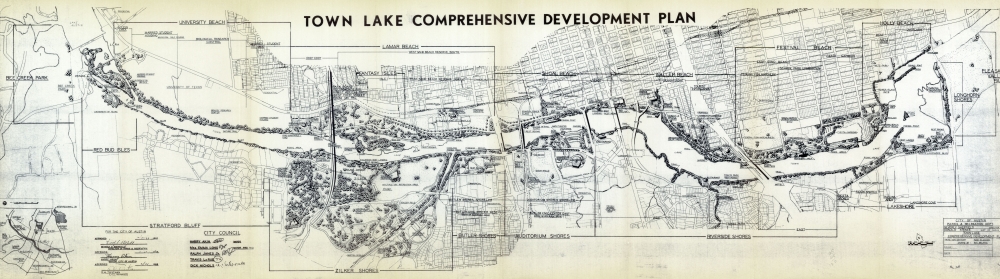 The trail was part of the city's long-term planning for the land around what is now called Lady Bird Lake. (Courtesy The Trail Foundation)
