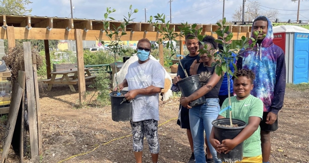Gardopia Gardens, an East Side nonprofit that uses an urban farm to educate the community about nutritious eating and culinary sustainability, is one of four recipients of grants from the San Antonio Food and Wine Alliance. (Courtesy Gardopia Gardens)