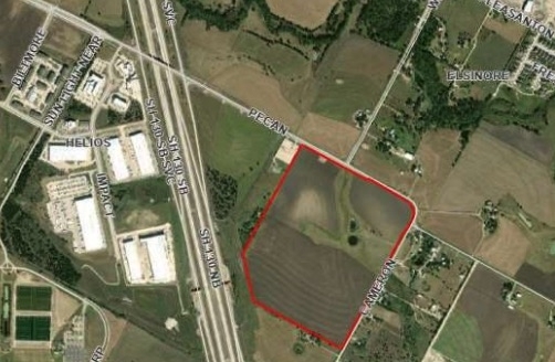 A 104-acre tract of land east of SH 130 along Cameron Road has been rezoned. (Screenshot courtesy city of Pflugerville)