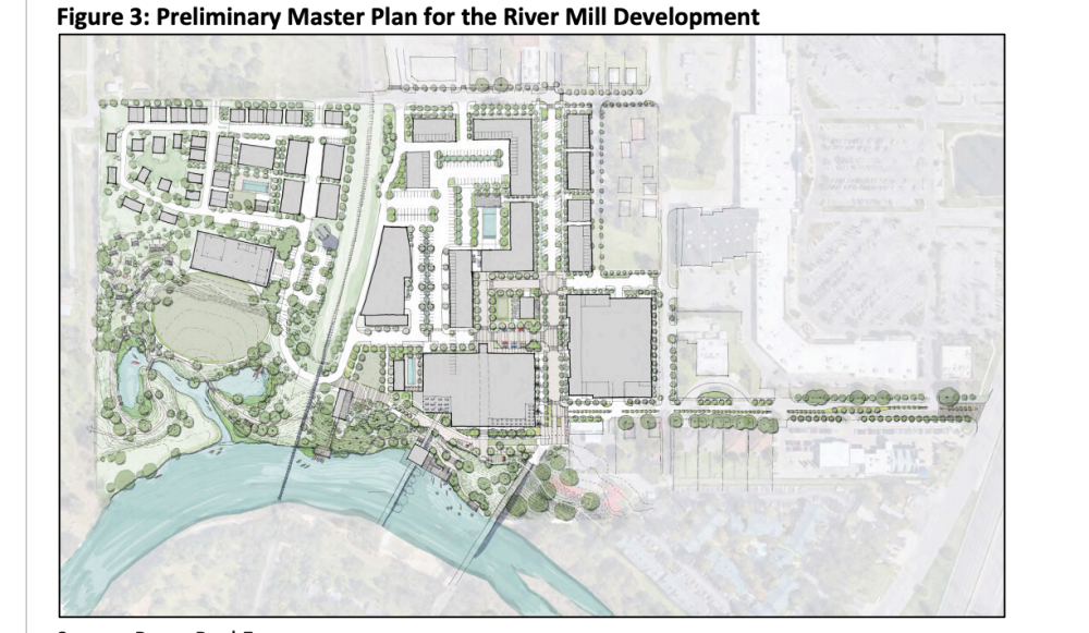 The proposed project would incorporate a hotel, multi-family property, outdoor entertainment space and retail options. (Courtesy Don Thomas) 