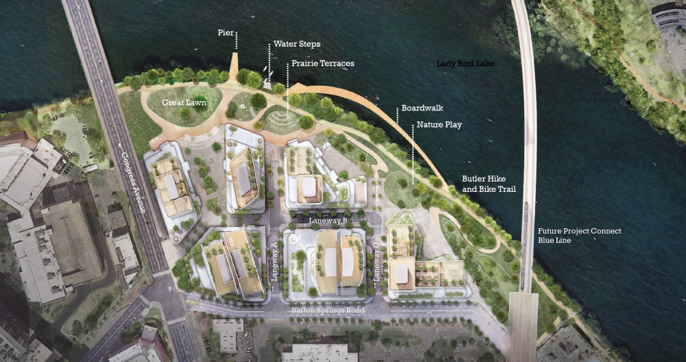 New park and recreational features are included in the project proposal. (Courtesy city of Austin)