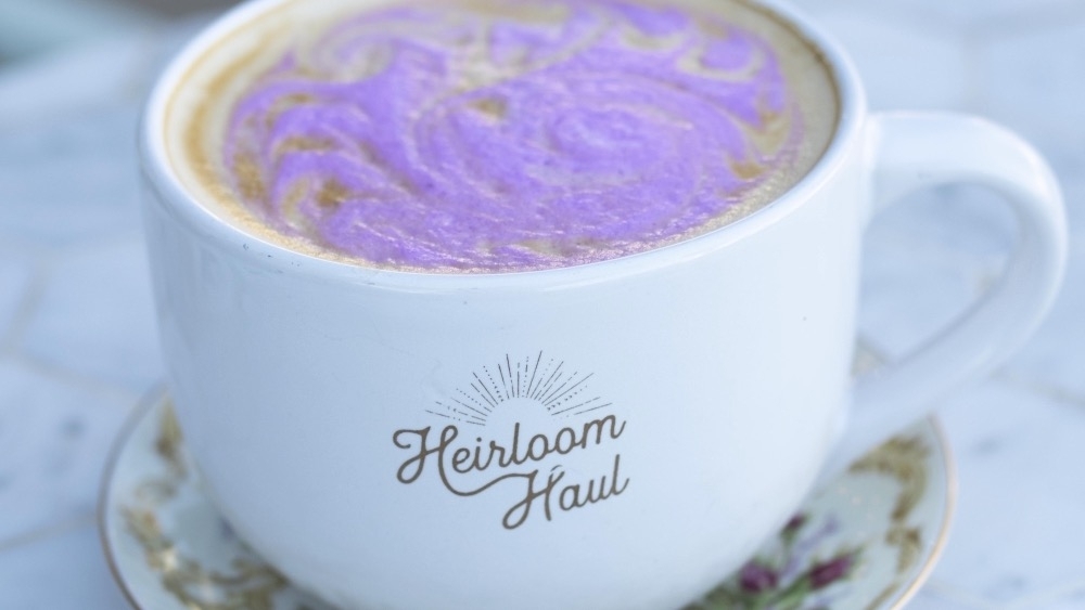 The Lavender Latte is among an assortment of flavored espresso beverages, and comes in two sizes. ($5, $6) (Courtesy Heirloom Haul)
