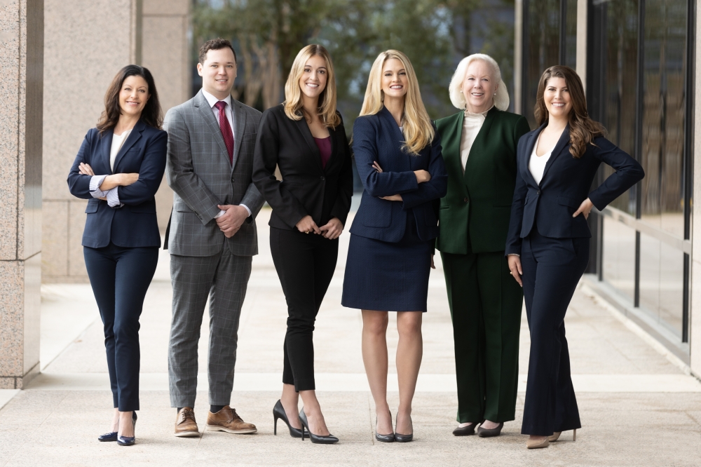 The staff of the Law Office of Amber Russell includes Senior Attorney Jean Phillips, Associate Attorney Kayla Aitken, Senior Paralegal Kerri Ball, Legal Assistant Sam Williams and Administrative Director Mimi Jaye.