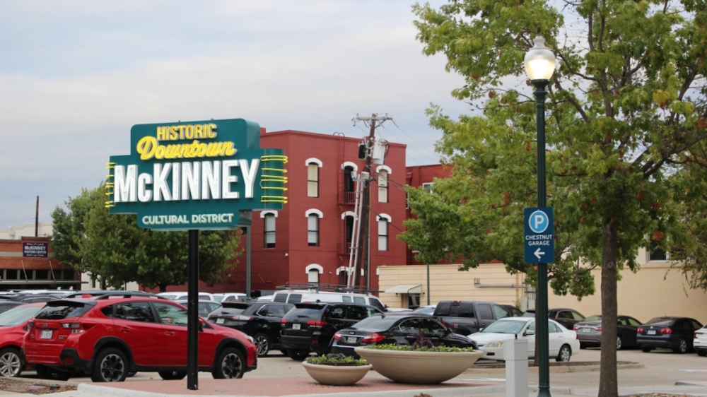 historic downtown McKinney sign