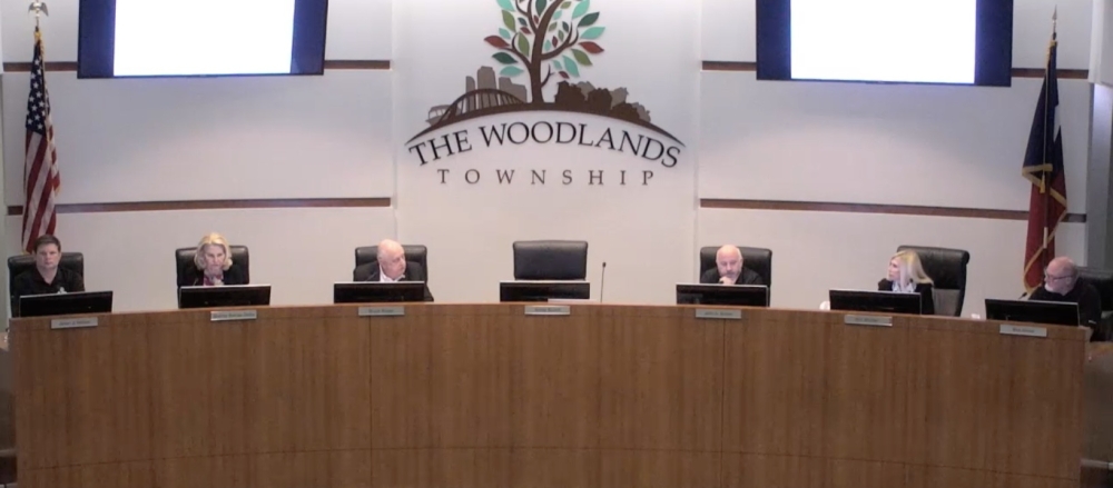 The Woodlands Township board of directors held a special meeting Dec. 29. (Screenshot via The Woodlands Township)