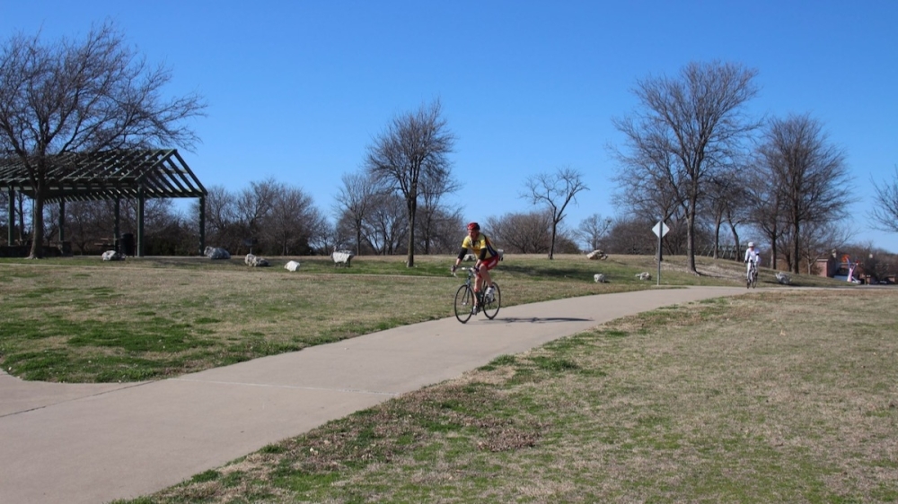 The 1.7-mile College Parkway Trail in Frisco is located along the TXU easement from College Parkway north past Rolater Road. (Courtesy city of Frisco)