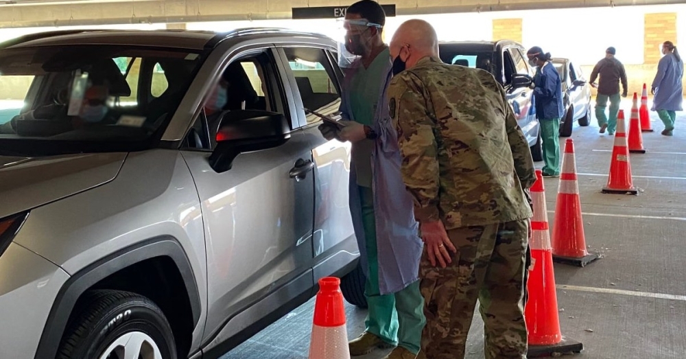 Some businesses, organizations, schools and other institutions such as Brooke Army Medical Center have established their own COVID-19 testing for employees and visitors. (Courtesy Brooke Army Medical Center)
