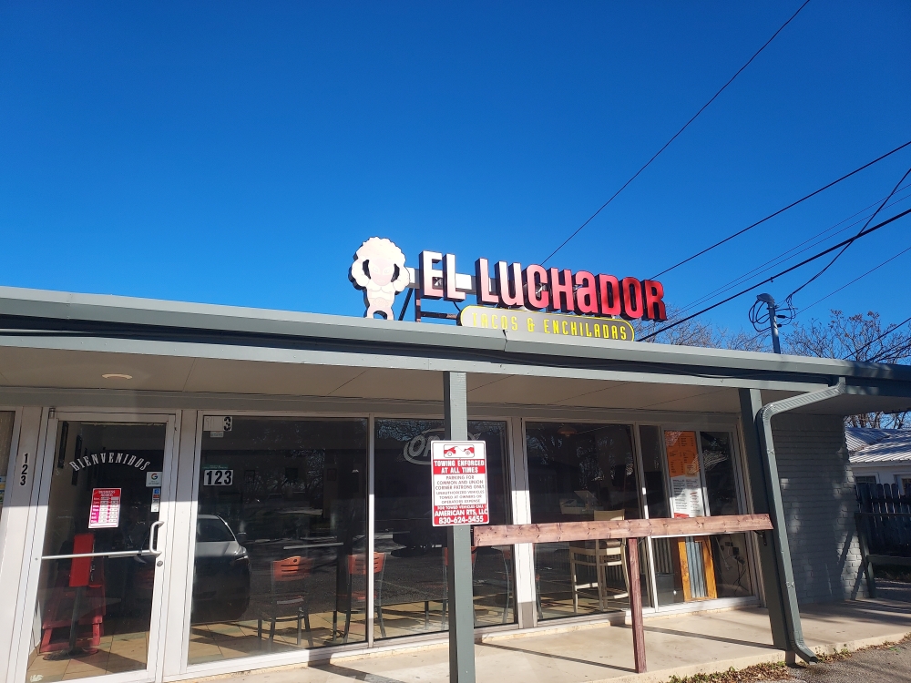 El Luchador Tacos is set to become 1838 Grill, the second location of the restaurant. (Lauren Canterberry/Community Impact Newspaper)