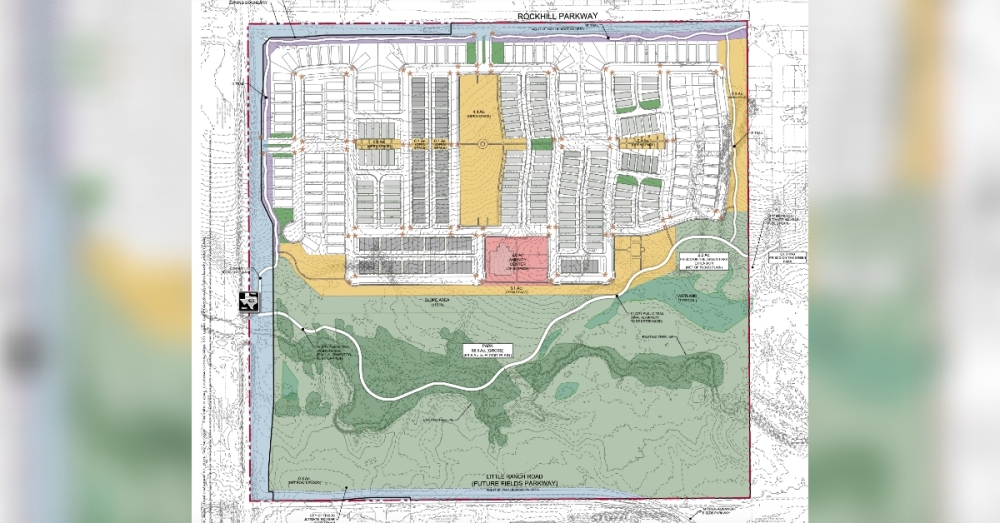Frisco City Council on Jan. 4 approved a zoning change to support Hazelwood, a single-family neighborhood focused around dispersed open-space tracts and a flood plain area. (Courtesy city of Frisco)