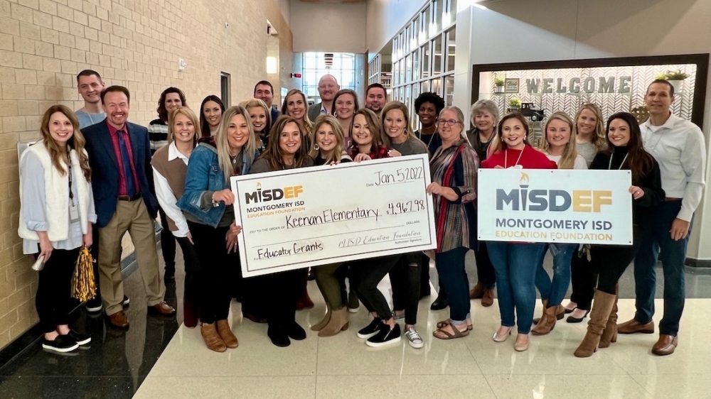 Montgomery ISD Education Foundation awarded over $43,000 in grants to district educators Jan. 5. (Courtesy Montgomery ISD)