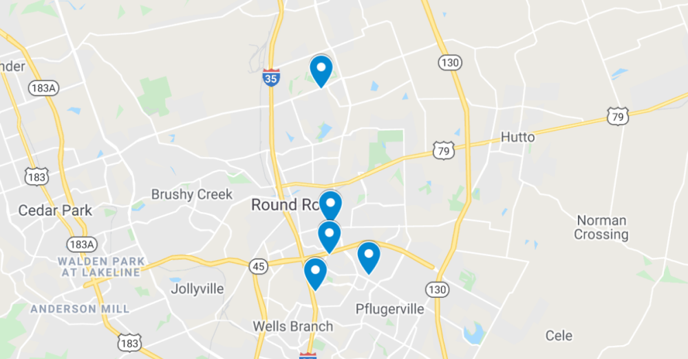 The following commercial projects have been filed through the Texas Department of Licensing and Regulation. (Screenshot courtesy Google Maps) 